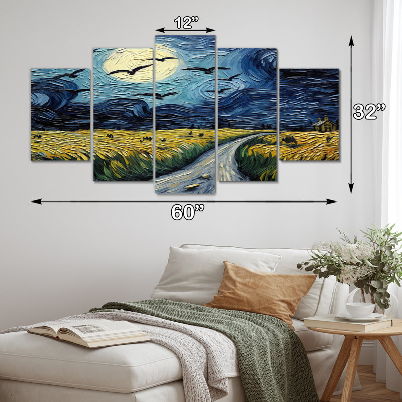Rigoberto - Vangogh Canvas Print - 5 Panels