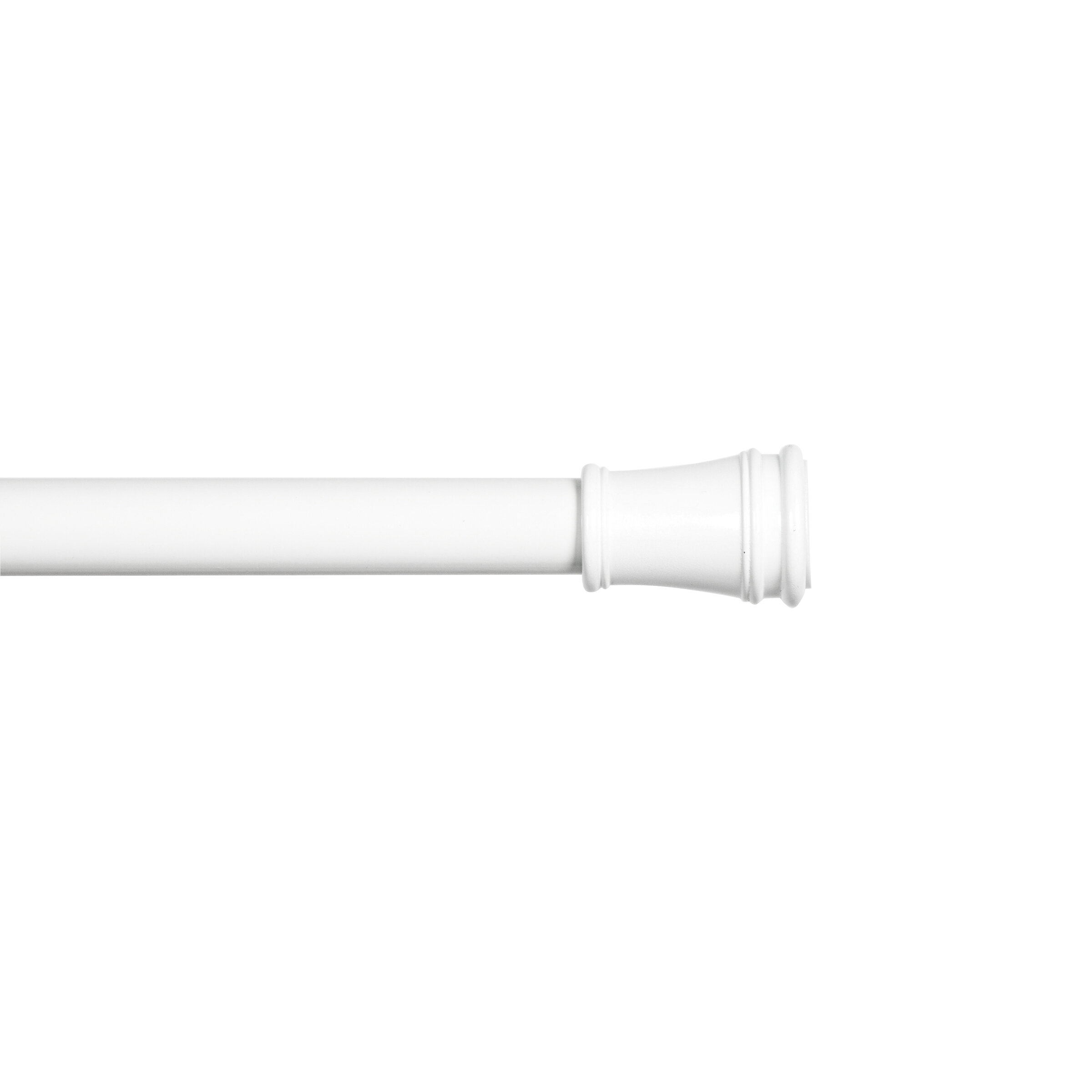 Wayfair Basics Bruss Camlock Tension Rod, 28-48 or 48-84 Adjustable Length, 5/8 Dia. Steel Tube Wayfair Basics Size: 28 - 48, Finish: White