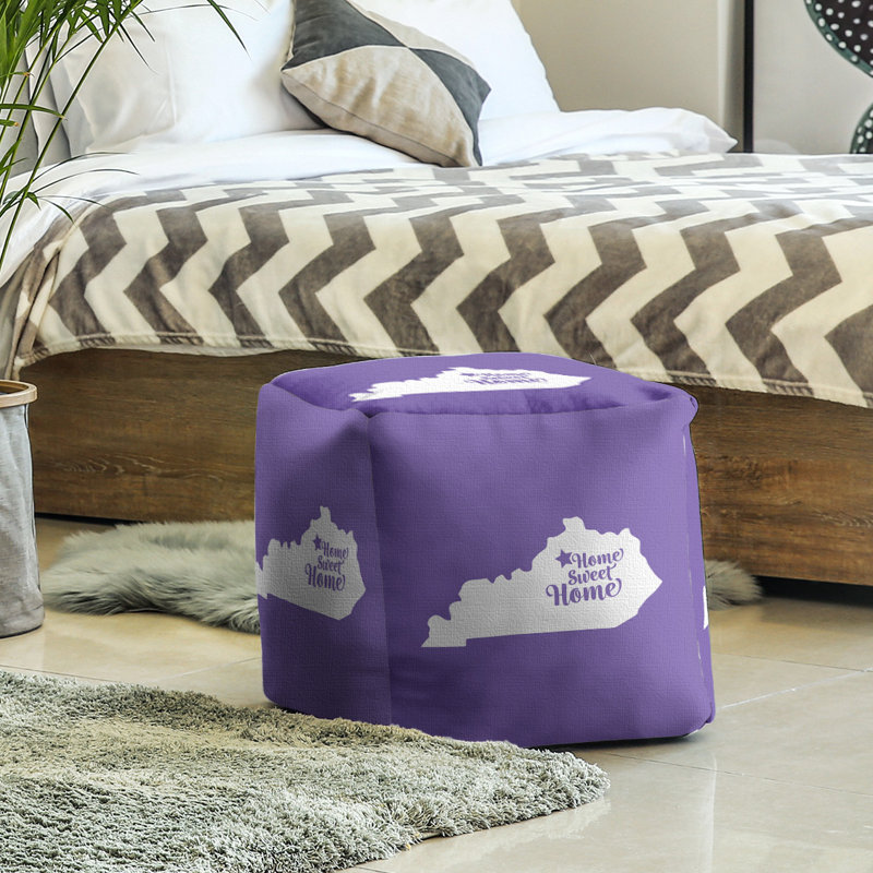 Repose-pieds à cubes frankfort the home, Mauve