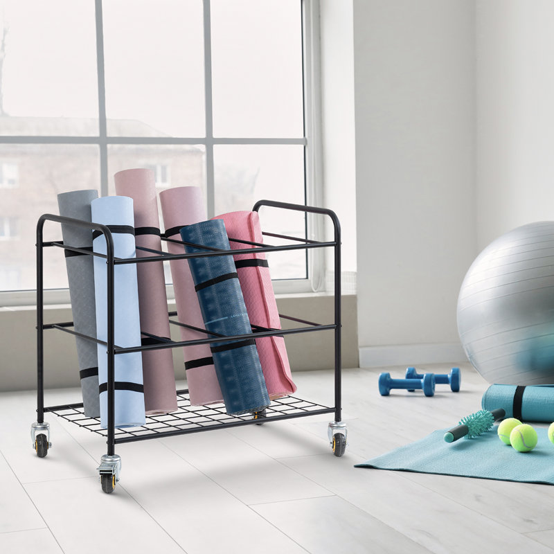 Chariot de rangement pour tapis de yoga Gym