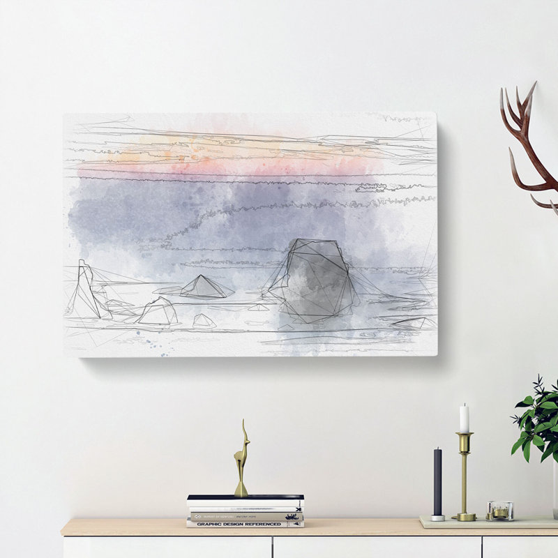 Beach In Bandon - Wrapped Canvas, 35cm H x 50cm W x 3cm D