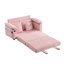 Canapé futon convertible 58 pouces en chenille