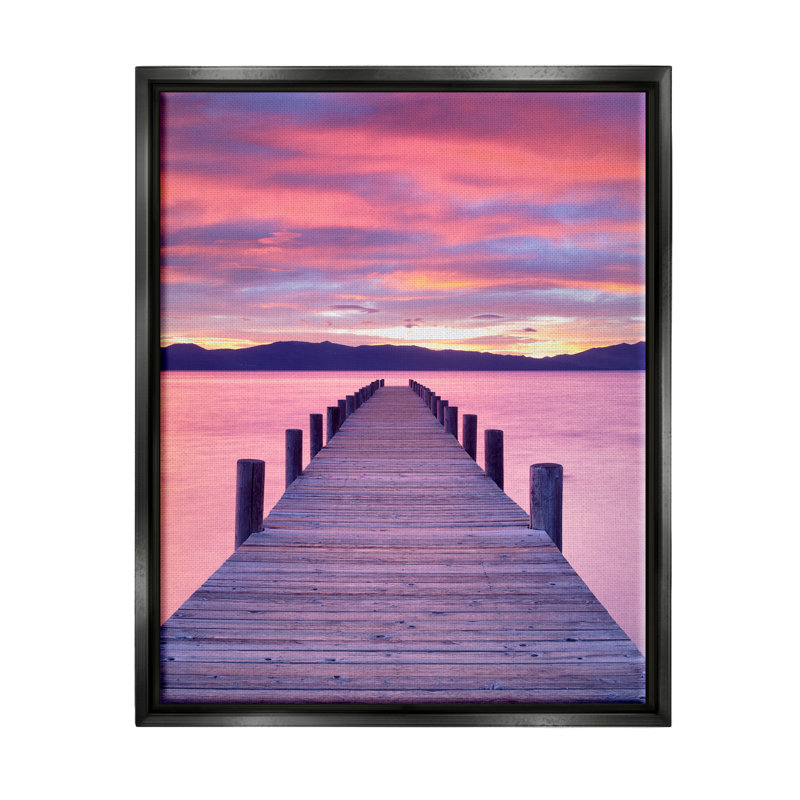 Art mural sur toile flottant Rosecliff Heights, Cadre flottant noir de jais, H 21 po x l 17 po x P 1,7 po