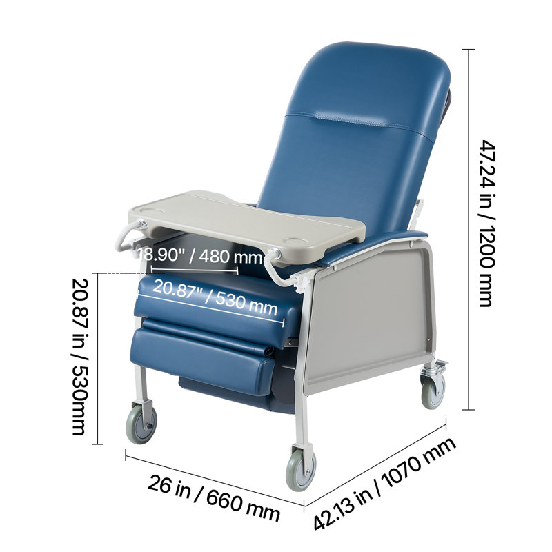 66 cm Wide Faux Leather Recliner