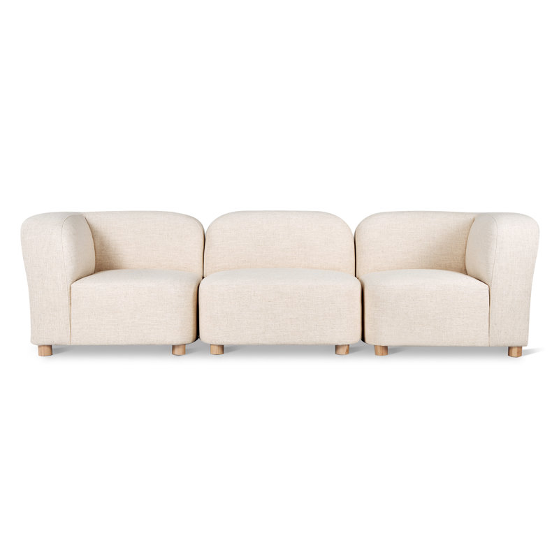 Circuit Modular 3-Pc Sofa, Huron Ivory Performance