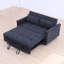 Machine à brocher double 54,30 po, support à panneaux en bois, machine à brocher à structure tampon, lit double, gris foncé