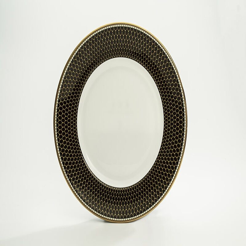 Antler Trellis Black 10" Plate
