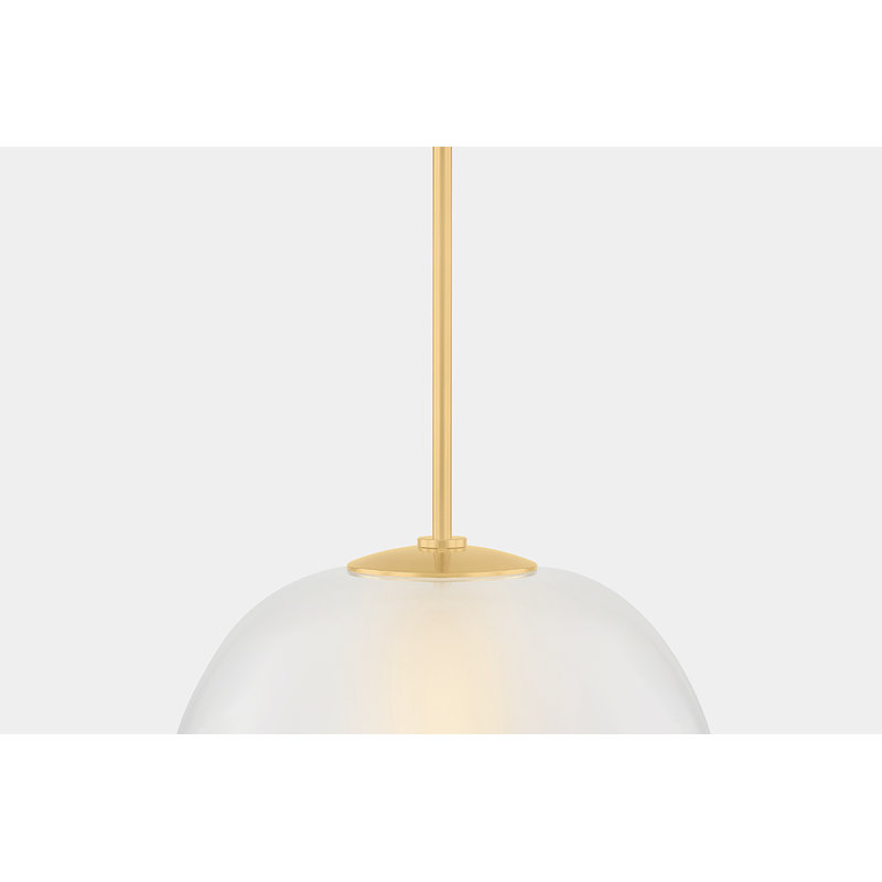 SCRANTON Pendant, 17.75" H x 19" W x 19" D, Brass