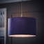 20cm H Velvet Drum Pendant Shade ( Screw On )-137702871-188958257