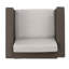 Coussin extérieur 4 pièces - Brun, eau, coussins de loisirs imperméables, coussin