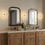 Modern 12W LED Wall Sconce with Faux Alabaster Shade 5CCT Selectable Hardwired Wall Light-130841103
