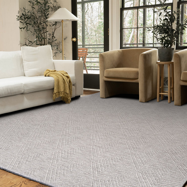 Javen Light Gray Machine Washable Non-Skid Rug Latitude Run Rug Size: Rectangle 7'9 x 10'3