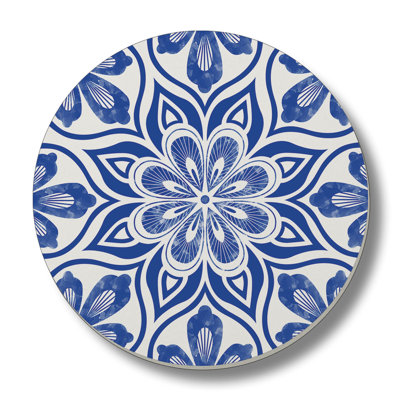 Stoneware Round 4 Piece Coaster Set