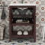 Meuble-lavabo 24 po avec lavabo, petit meuble-lavabo avec lavabo en céramique, meuble-lavabo avec 2 portes et 1 tablette ouverte-114229101