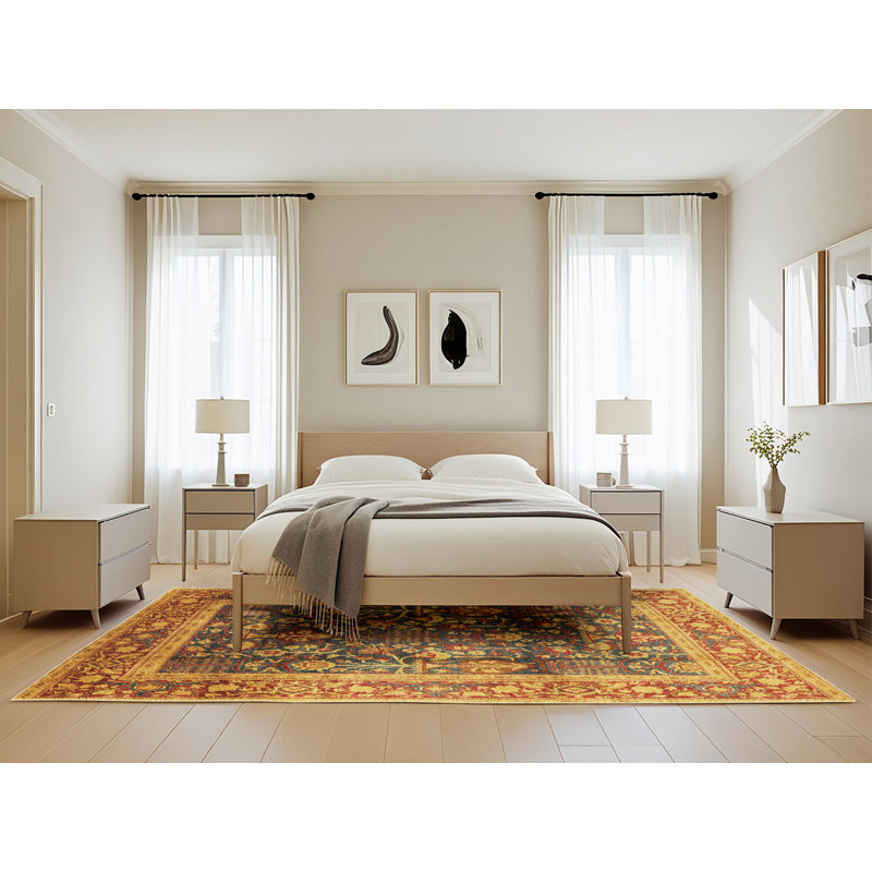 Oriental Indoor Rug, Rectangle 5' x 8'