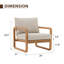 Chaise de patio d'extérieur avec coussins