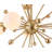 Transitional 11 Light Gold Globe Sputnik Chandelier