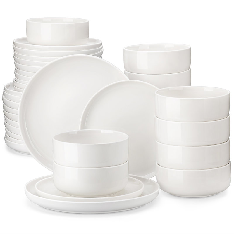 36 Piece Porcelain China Dinnerware Set - Service for 12 