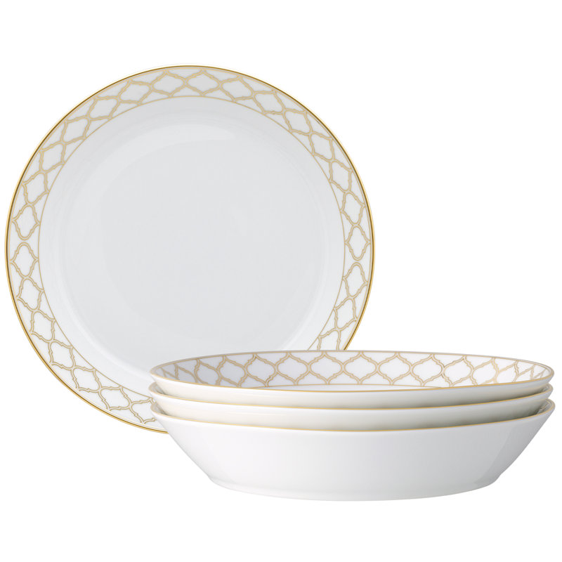 Ensemble de 4 bols à coupe Noritake Eernal Palace, 9 3/4 po, 43 oz, Doré