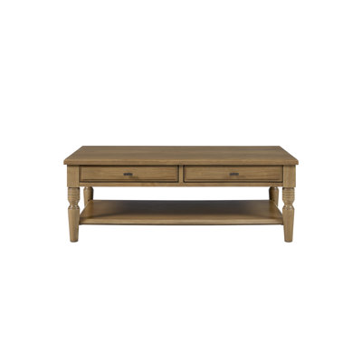 Deemston Drawer Cocktail Table - Almond