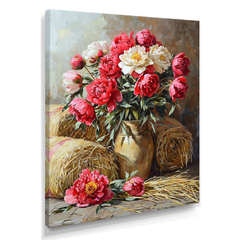 Diyor - Impression sur toile à  motif floral, H 32 po x l 16 po, Toile tendue, Ne s’applique pas
