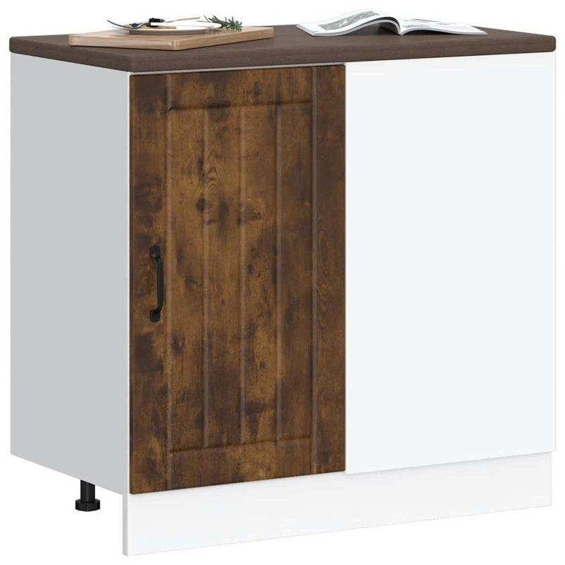 Takai Kitchen Base Cabinet "Lucca" Engineered Wood, smoked oak