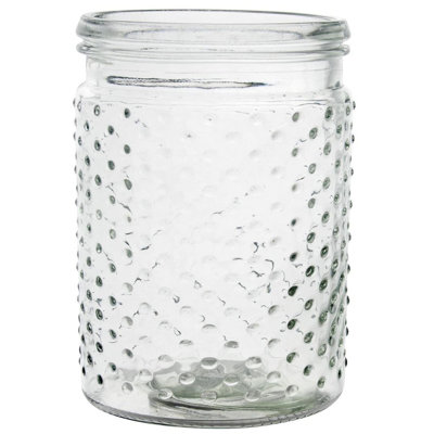Vase en verre transparent