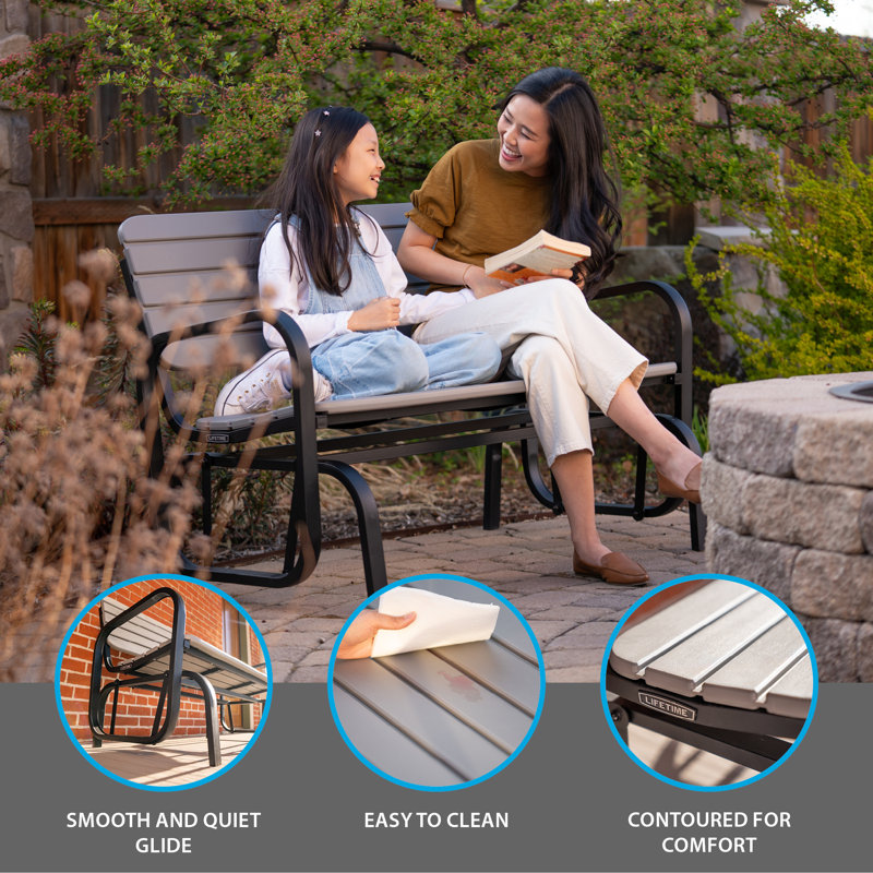 Powder Coated Steel Outdoor Glider
