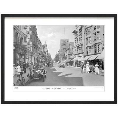 Oxford, Cornmarket Street 1922 by Francis Frith - Single Picture Frame Print