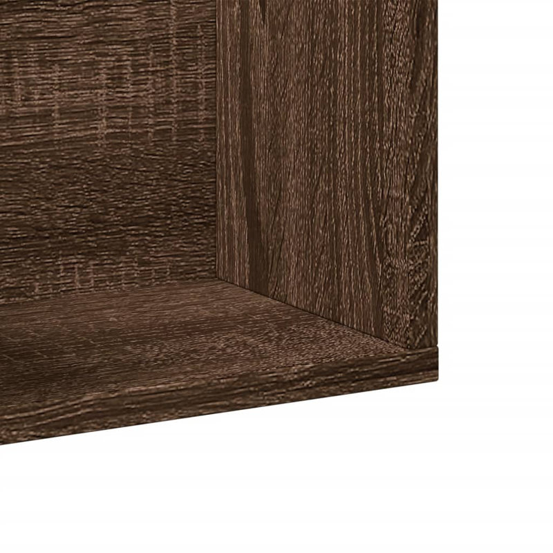 Penright 2 Piece Bracket Shelf, Brown Oak