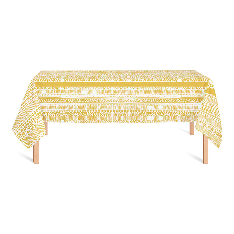 Duffey Striped Tablecloth, Yellow