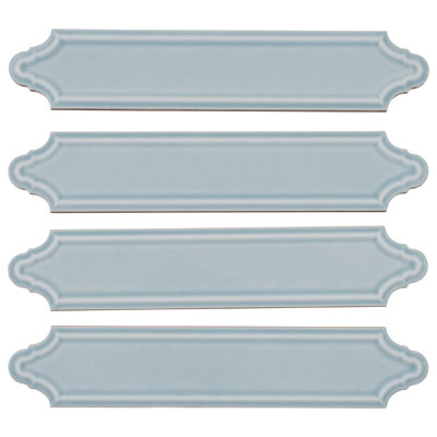 Concerto-Altowood 2-in. x 9-in. Beveled Lantern Glossy Ceramic Wall Tile