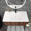 Meuble-lavabo mural simple 36 po avec plateau en résine Maceira-449806403