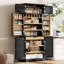 Grand garde-manger de style campagnard 78,2 po avec 8 tablettes de porte-1175408892
