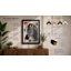 Zebra in Motion Eclectic 1 Piece Single Picture Frame Wall Art-136576666-136576671