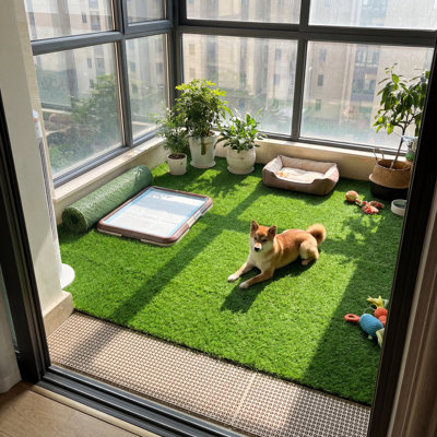 7x15FT Green Artificial Grass Turf – 1.18" Dense Blades, Non-Toxic, Zero-Maintenance for Lawn, Patio, Pet Area & Events