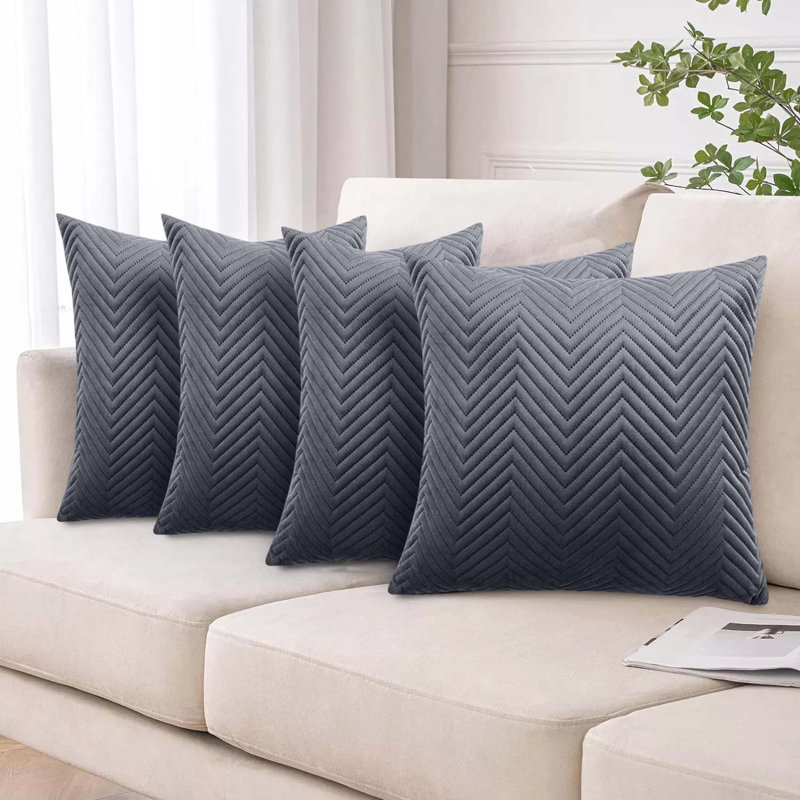 Square Throw Pillow Insert, Grey