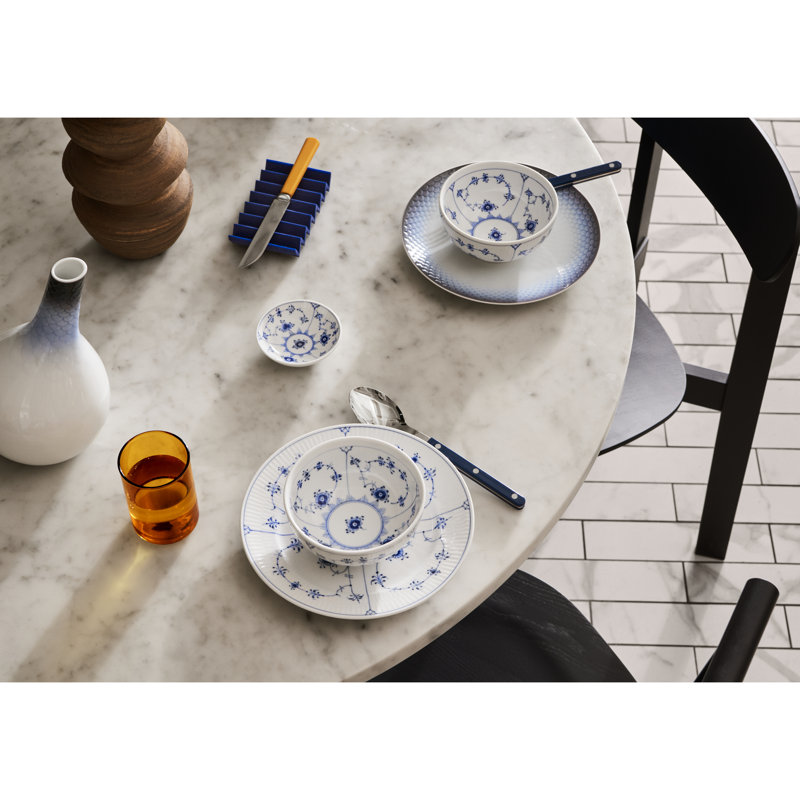 Blue Fluted Plain 10" Plate