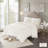 Laetitia Off-White Tufted Chenille 100% Cotton Medallion Fringe 3-Piece King/Cal King Coverlet Set-404189252-404189248