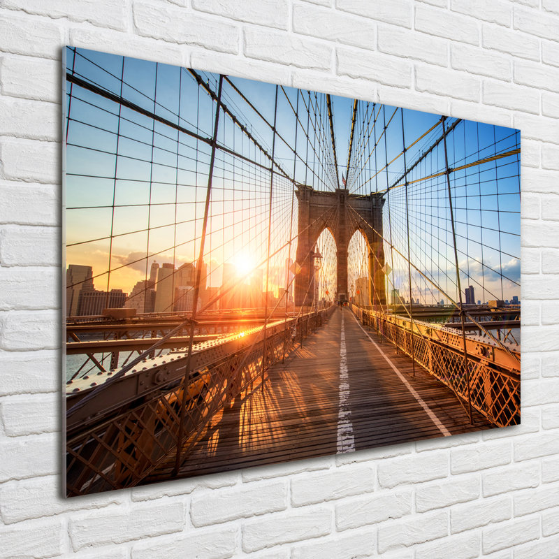 Brooklyn Bridge - No Frame Print on Glass