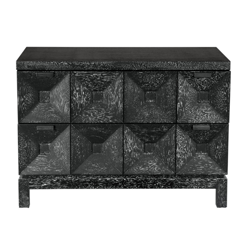 Musashi 2 Drawer, Large, Black Walnut