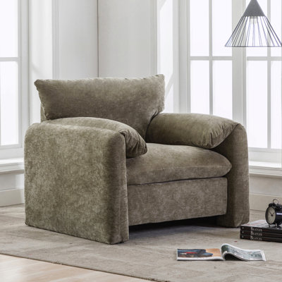 Fauteuil d'appoint simple surdimensionné