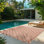 Solterra Greth Red Cream Beige Bohmeian Tile Flatweave Polypropylene Indoor/ Outdoor Area Rug