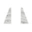 Triangular 100% Natural Polished Marble Bookends-536816410