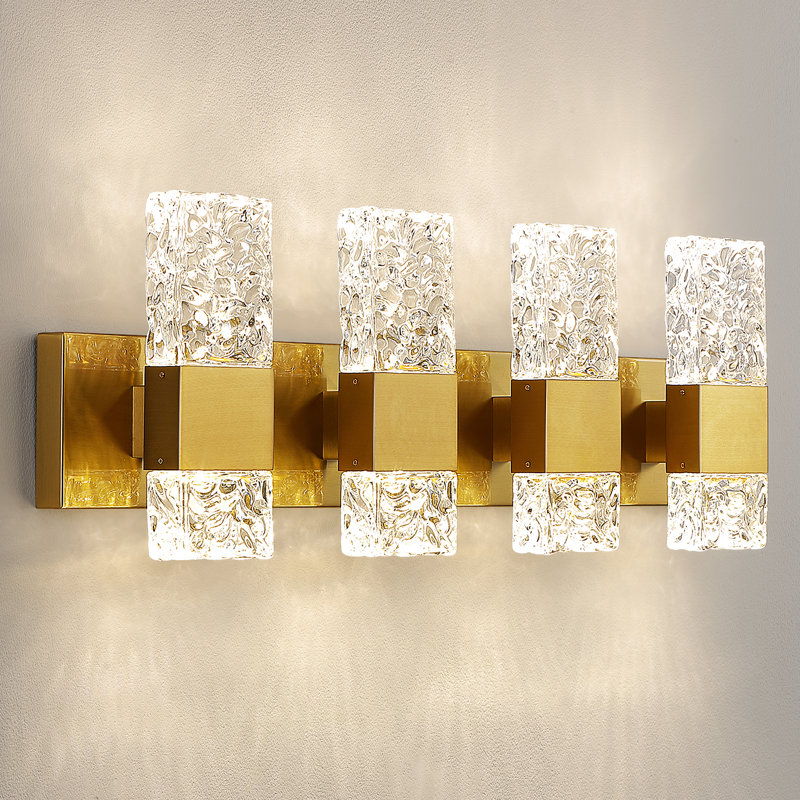 Luminaire de meuble-lavabo Luxcien, 4 lumières, Or