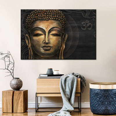 Impression sur toile «Gautama Buddha Om»