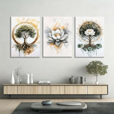 3 Piece Wrapped Canvas Print