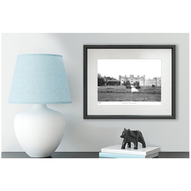 Wilton, Castle 1891 - Single Picture Frame Print, 60cm H x 80cm W x 2.3cm D