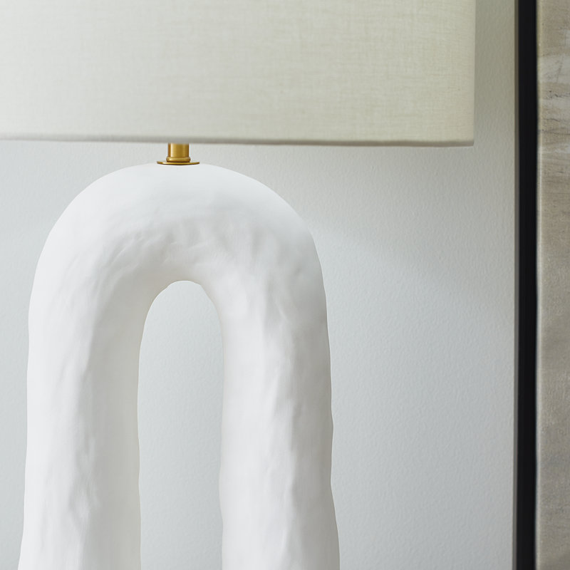 Aura Table Lamp, Matte White
