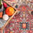 Roeder Oriental Salmon/Orange Area Rug-1661194732